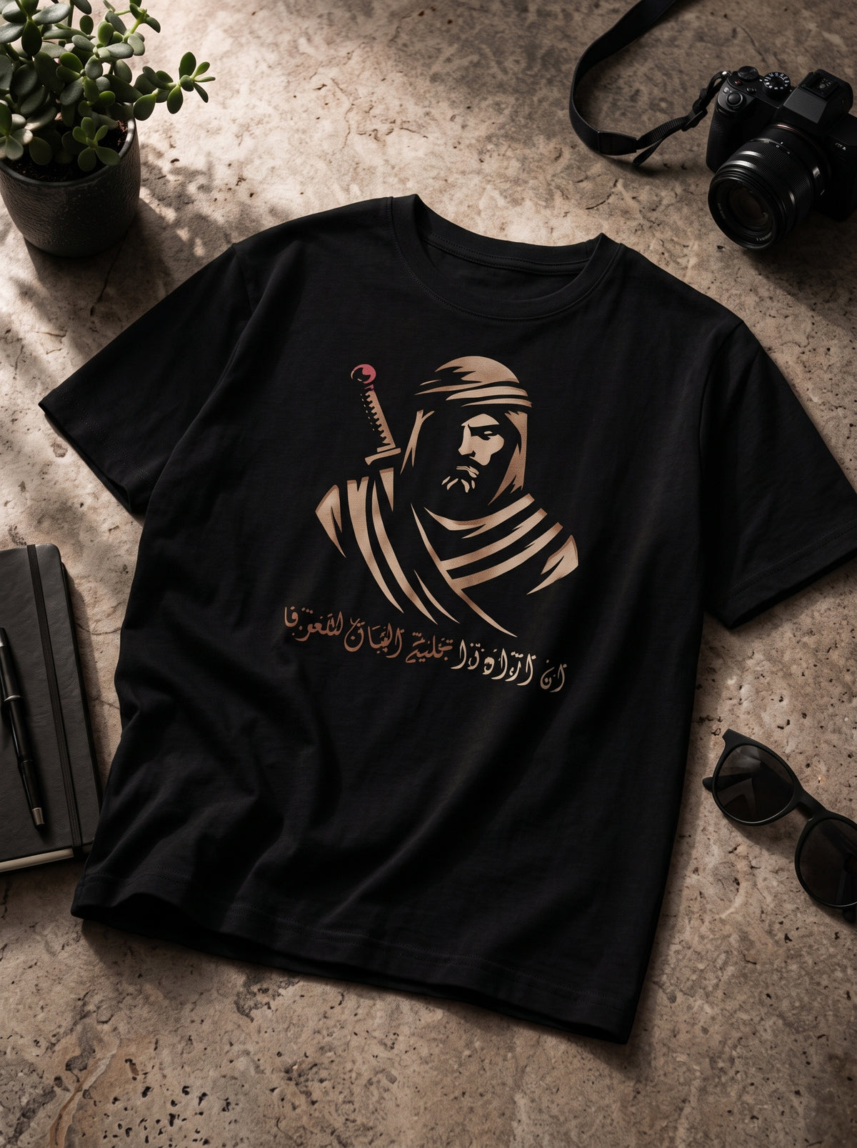 Desert Warrior Oversized T-Shirt — Black