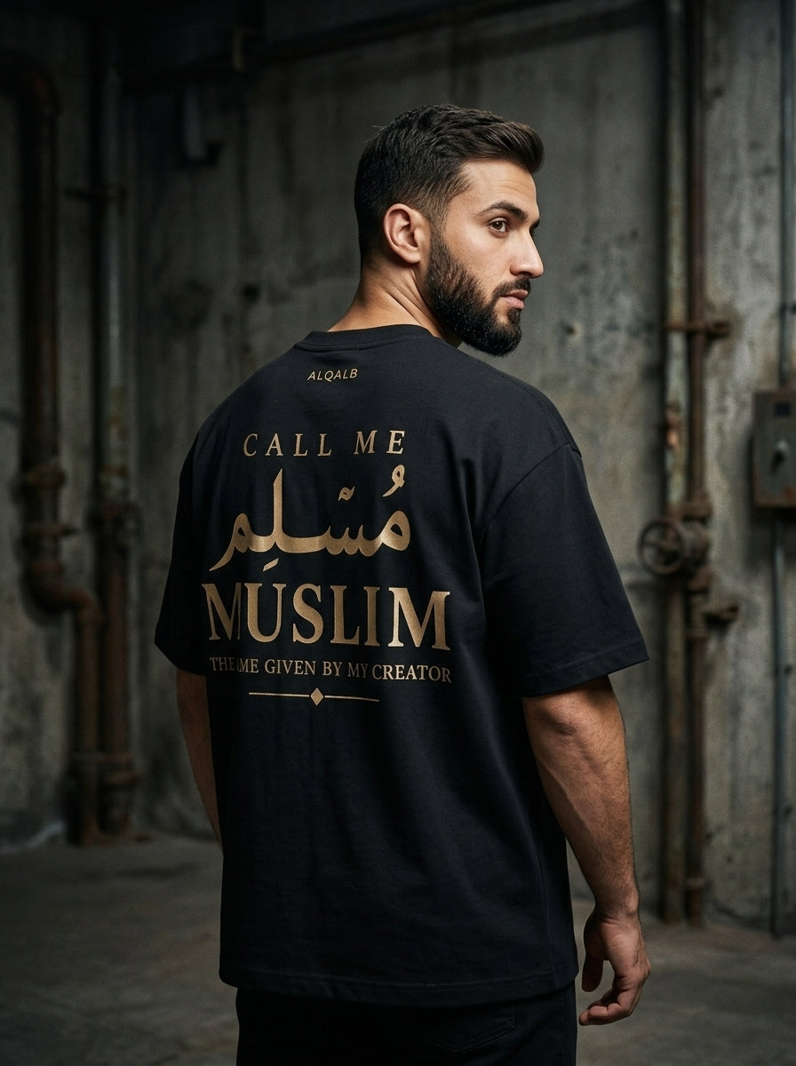ALQALB "Call Me Muslim" Heavyweight Oversized Tee