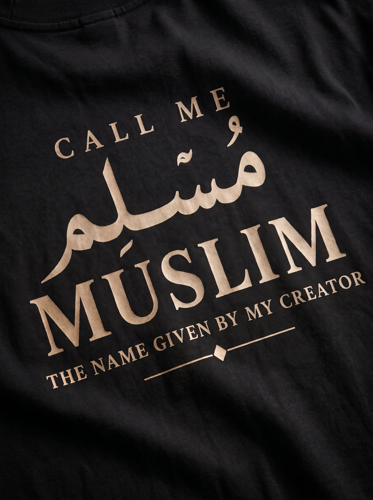 ALQALB "Call Me Muslim" Heavyweight Oversized Tee