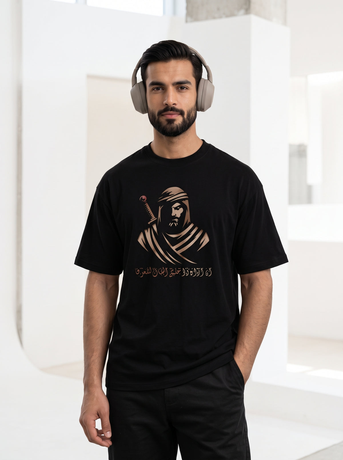 Desert Warrior Oversized T-Shirt — Black