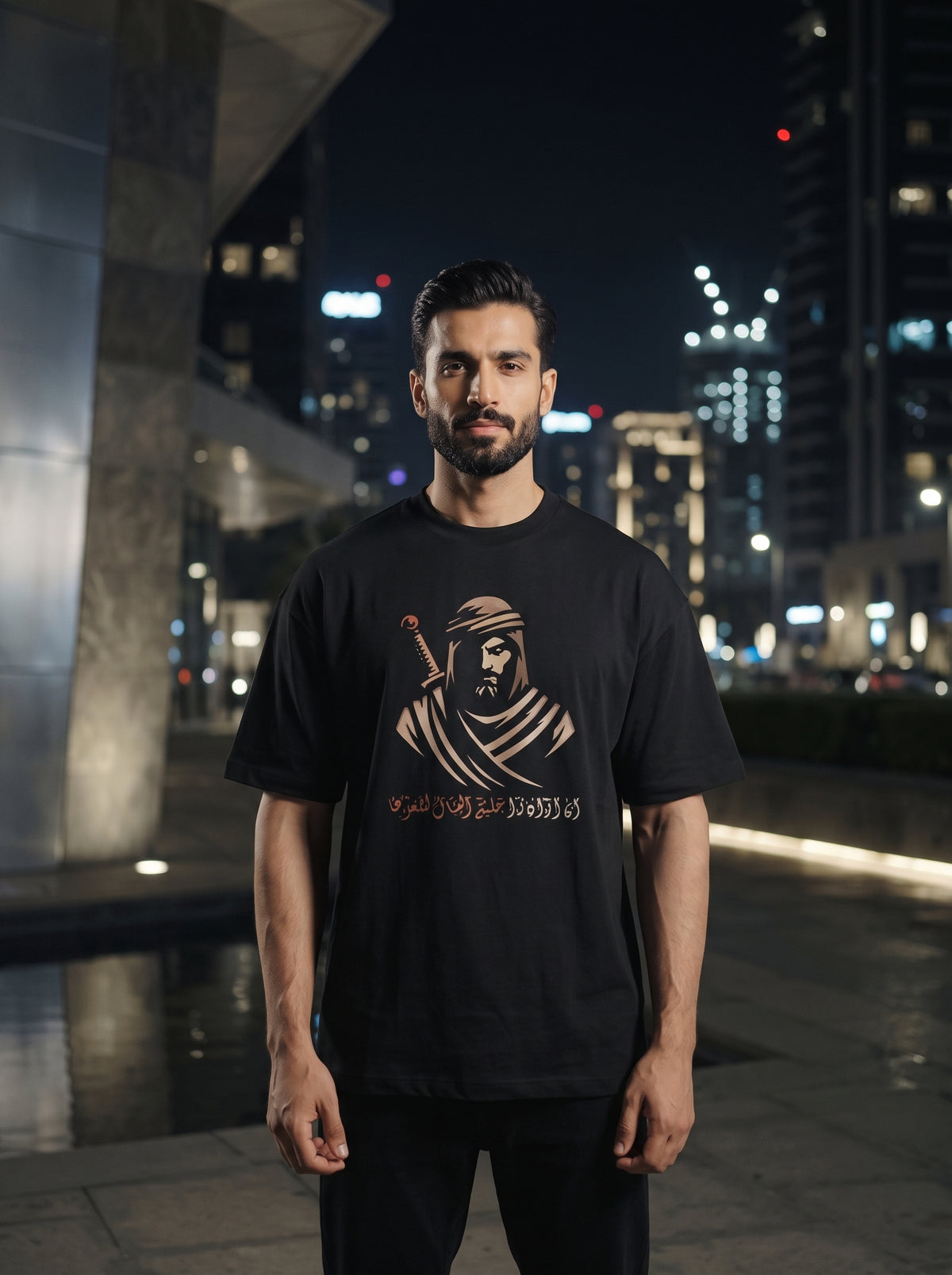Desert Warrior Oversized T-Shirt — Black