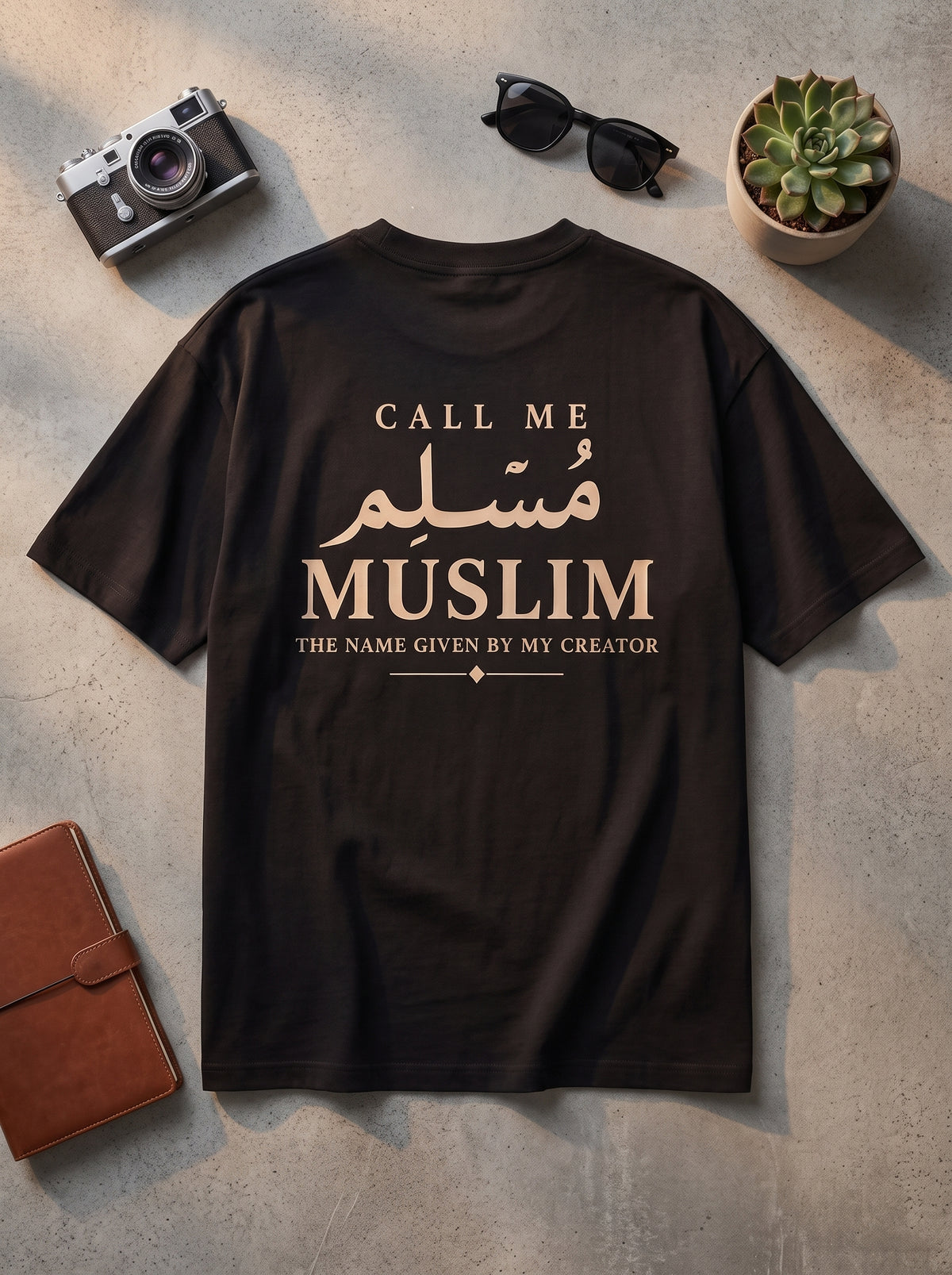 ALQALB "Call Me Muslim" Heavyweight Oversized Tee